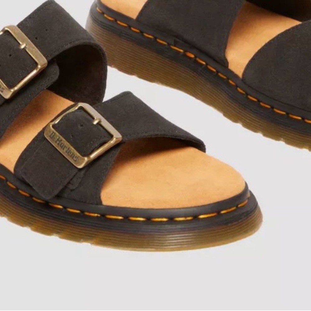 Dr. Martens Black Slide Sandals